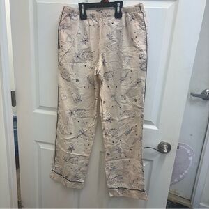 Victoria's Secret Cream Pajama with Heart and Cloud Design size small oversized